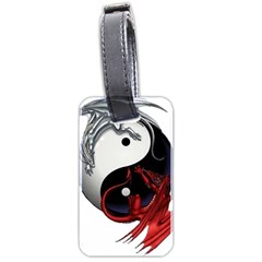 Yin And Yang Chinese Dragon Luggage Tag (two Sides) by Mog4mog4