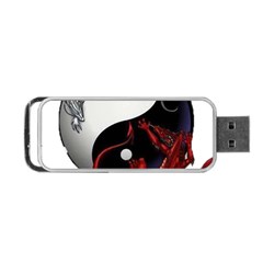 Yin And Yang Chinese Dragon Portable Usb Flash (one Side) by Mog4mog4