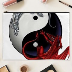 Yin And Yang Chinese Dragon Cosmetic Bag (xxxl) by Mog4mog4