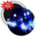 Tardis Background Space 3  Magnets (10 pack)  Front