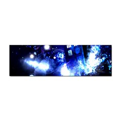 Tardis Background Space Sticker (bumper) by Mog4mog4