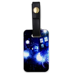 Tardis Background Space Luggage Tag (one Side) by Mog4mog4