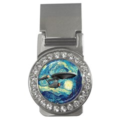 Star Starship The Starry Night Van Gogh Money Clips (cz)  by Mog4mog4