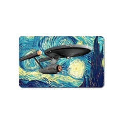 Star Starship The Starry Night Van Gogh Magnet (name Card) by Mog4mog4