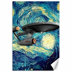 Star Starship The Starry Night Van Gogh Canvas 20  X 30  by Mog4mog4