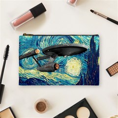 Star Starship The Starry Night Van Gogh Cosmetic Bag (medium) by Mog4mog4