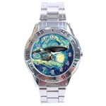 Star Starship The Starry Night Van Gogh Stainless Steel Analogue Watch Front