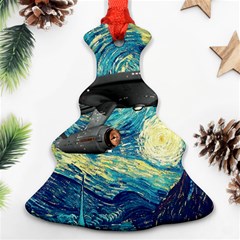 Star Starship The Starry Night Van Gogh Christmas Tree Ornament (two Sides) by Mog4mog4