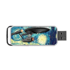 Star Starship The Starry Night Van Gogh Portable Usb Flash (one Side) by Mog4mog4