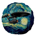 Star Starship The Starry Night Van Gogh Large 18  Premium Round Cushions Front