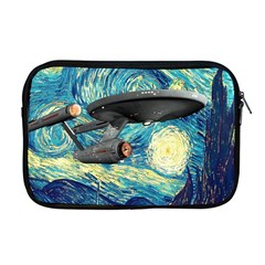 Star Starship The Starry Night Van Gogh Apple Macbook Pro 17  Zipper Case by Mog4mog4