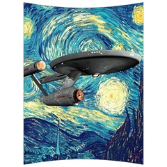 Star Starship The Starry Night Van Gogh Back Support Cushion by Mog4mog4