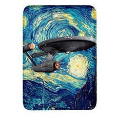 Star Starship The Starry Night Van Gogh Rectangular Glass Fridge Magnet (4 Pack) by Mog4mog4