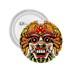 Bali Barong Mask Euclidean Vector Chiefs Face 2 25  Buttons by Mog4mog4