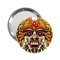 Bali Barong Mask Euclidean Vector Chiefs Face 2 25  Handbag Mirrors by Mog4mog4