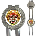 Bali Barong Mask Euclidean Vector Chiefs Face 3-in-1 Golf Divots Front