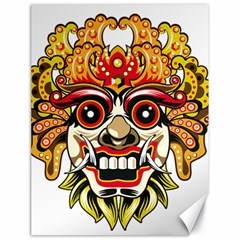 Bali Barong Mask Euclidean Vector Chiefs Face Canvas 18  X 24  by Mog4mog4