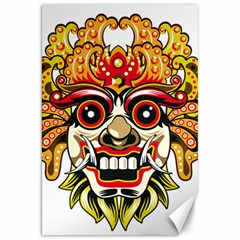 Bali Barong Mask Euclidean Vector Chiefs Face Canvas 20  X 30  by Mog4mog4