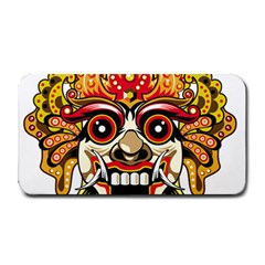 Bali Barong Mask Euclidean Vector Chiefs Face Medium Bar Mat by Mog4mog4