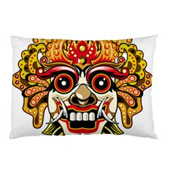 Bali Barong Mask Euclidean Vector Chiefs Face Pillow Case (two Sides) by Mog4mog4