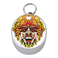 Bali Barong Mask Euclidean Vector Chiefs Face Mini Silver Compasses by Mog4mog4