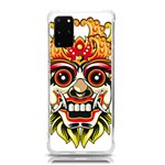 Bali Barong Mask Euclidean Vector Chiefs Face Samsung Galaxy S20Plus 6.7 Inch TPU UV Case Front