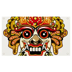 Bali Barong Mask Euclidean Vector Chiefs Face Banner And Sign 7  X 4  by Mog4mog4