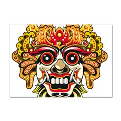 Bali Barong Mask Euclidean Vector Chiefs Face Crystal Sticker (a4) by Mog4mog4