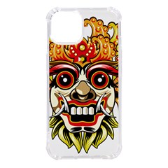 Bali Barong Mask Euclidean Vector Chiefs Face Iphone 14 Tpu Uv Print Case by Mog4mog4