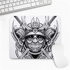 Drawing Samurai Tattoo Sketch Japanese Samurai Large Mousepad by Mog4mog4