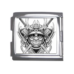 Drawing Samurai Tattoo Sketch Japanese Samurai Mega Link Italian Charm (18mm)