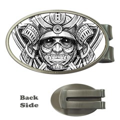 Drawing Samurai Tattoo Sketch Japanese Samurai Money Clips (oval)  by Mog4mog4