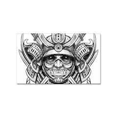 Drawing Samurai Tattoo Sketch Japanese Samurai Sticker (Rectangular)