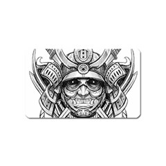 Drawing Samurai Tattoo Sketch Japanese Samurai Magnet (Name Card)