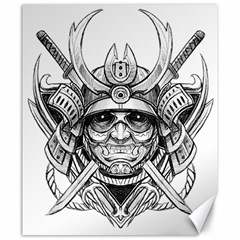 Drawing Samurai Tattoo Sketch Japanese Samurai Canvas 20  X 24  by Mog4mog4