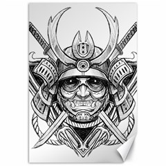 Drawing Samurai Tattoo Sketch Japanese Samurai Canvas 20  X 30  by Mog4mog4