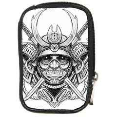 Drawing Samurai Tattoo Sketch Japanese Samurai Compact Camera Leather Case