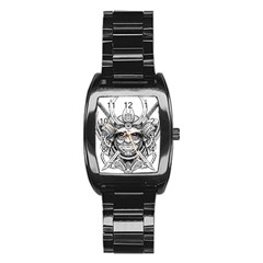 Drawing Samurai Tattoo Sketch Japanese Samurai Stainless Steel Barrel Watch