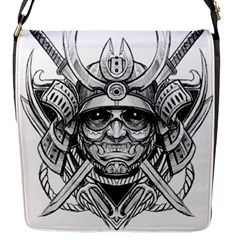 Drawing Samurai Tattoo Sketch Japanese Samurai Flap Closure Messenger Bag (s) by Mog4mog4