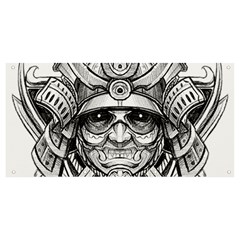 Drawing Samurai Tattoo Sketch Japanese Samurai Banner And Sign 8  X 4  by Mog4mog4