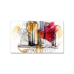 New York City Skyline Vector Illustration Sticker (rectangular) by Mog4mog4