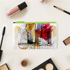 New York City Skyline Vector Illustration Cosmetic Bag (xs) by Mog4mog4