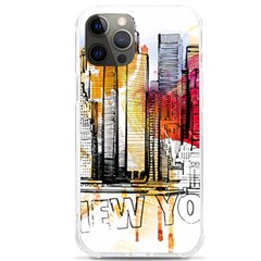 New York City Skyline Vector Illustration Iphone 12 Pro Max Tpu Uv Print Case by Mog4mog4