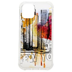 New York City Skyline Vector Illustration Iphone 12 Mini Tpu Uv Print Case	 by Mog4mog4