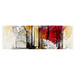 New York City Skyline Vector Illustration Banner And Sign 6  X 2  by Mog4mog4