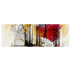 New York City Skyline Vector Illustration Banner And Sign 12  X 4  by Mog4mog4