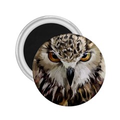 Vector Hand Painted Owl 2 25  Magnets by Mog4mog4