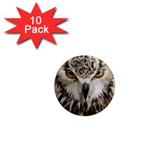 Vector Hand Painted Owl 1  Mini Magnet (10 Pack)  by Mog4mog4