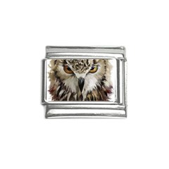 Vector Hand Painted Owl Italian Charm (9mm) by Mog4mog4