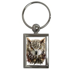 Vector Hand Painted Owl Key Chain (rectangle) by Mog4mog4